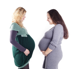 Two pregnant women