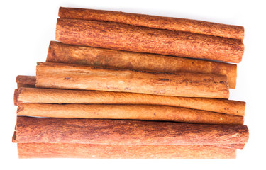 Cinnamon sticks isolated