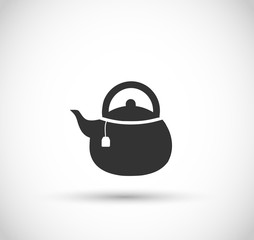 Teapot icon vector