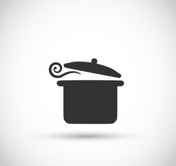 Pot icon vector