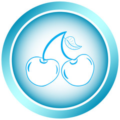 Icon light blue berries