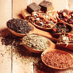 Various of tea