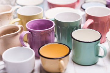 The assorted cups