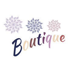 Fototapeta premium Vector. Hand drawn artwork. concept for shop invitations, cards, tickets, congratulations, branding, boutique logo, label.