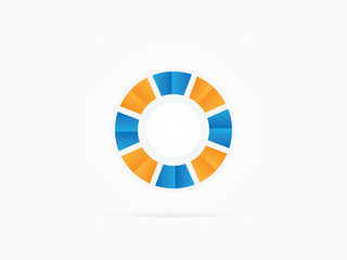 Blue Orange Circle logo