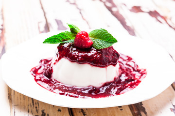 The Panna cotta