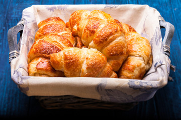 The fresh croissants