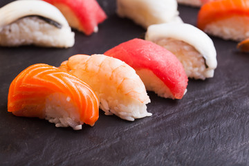 Set of four sushi