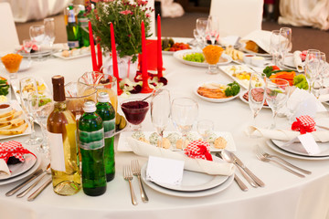 Wedding table decoration