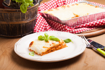 Classic lasagna bolognese