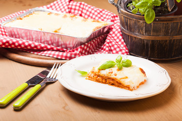 Classic lasagna bolognese