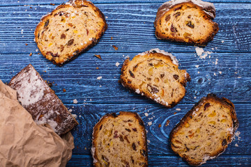 Stollen sweet cake
