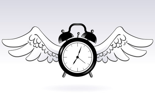 alarm clock with wings