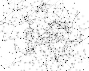 Fototapeta premium Digital background with cybernetic particles
