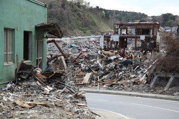 Fototapeta premium 東日本大震災, 津波被害