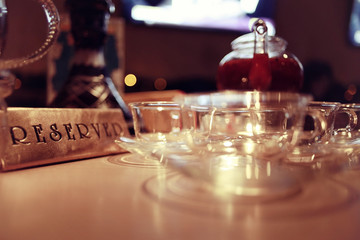 restaurant table reserved