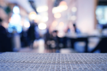reception desk at the blurred background