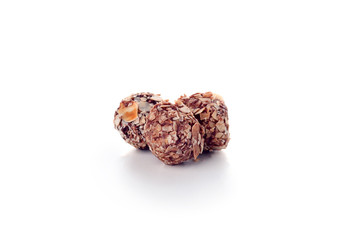 chocolate candies  isolated on white background