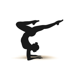 Fototapeta na wymiar Yoga Positions. Silhouettes icons. Vector illustration