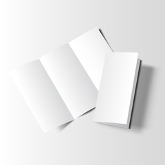 Brochure blank mockup two