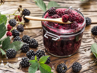 Blackberry confiture. © volff