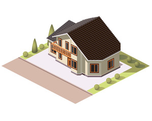 Set tiles vector buildings