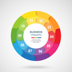 Vector infographic template