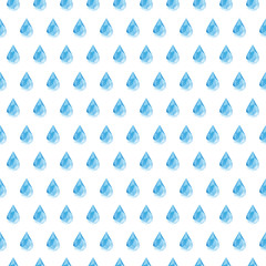 Fototapeta premium Polygonal Rain Drop Pattern in Vector