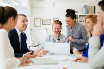Business people having a board meeting