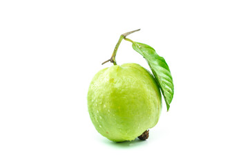 Fresh guava fruit isolated on white background - 110410921