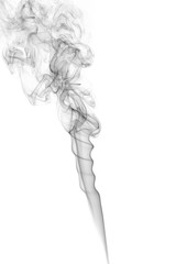 Abstract gray smoke from the incense.