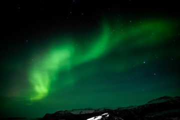 Fototapeta na wymiar Northern Lights Southern Iceland