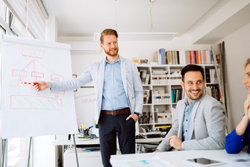 Obraz premium Business people in office