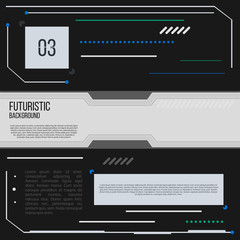 Fototapeta premium Futuristic Background. Hi-Tech Template. Vector Illustration.
