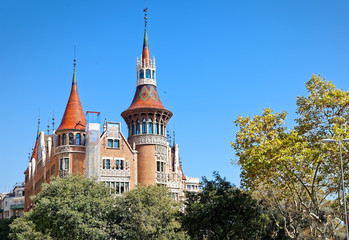 Fototapeta premium Outside the Casa Terrades (Casa de les Punxes) Barcelona