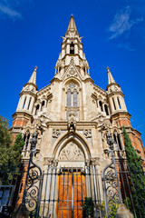 Fototapeta na wymiar Parish of Sant Francesc de Sales in Barcelona
