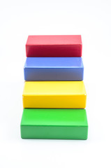 color wooden step block