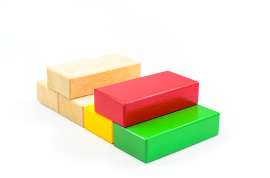 color wooden blocks