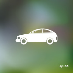 Fototapeta na wymiar Car icon. Vector illustration