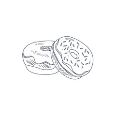 Donuts Hand Drawn Sketch