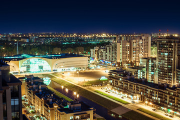 St. Petersburg at night southwest