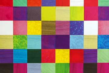 Close Up Abstract Multi Colored Square Pattern Background