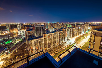 Obraz premium St. Petersburg at night southwest