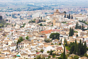 Fototapeta na wymiar Albaicin quarter of Granada, Andalusia, Spain