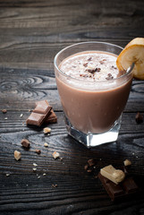 Milkshake with Banana and chocolate