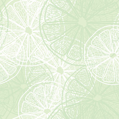 lemon slice pattern  vector illustration