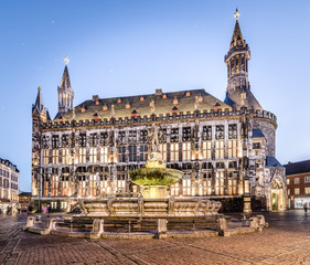 Fototapeta na wymiar Rathaus zu Aachen