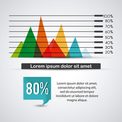 Infographic design. Data concept. Colorful illustration