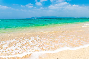 Beach, sea, landscape. Okinawa, Japan, Asia.