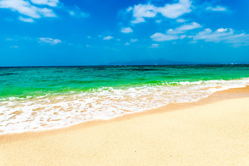 Beach, sea, landscape. Okinawa, Japan, Asia.